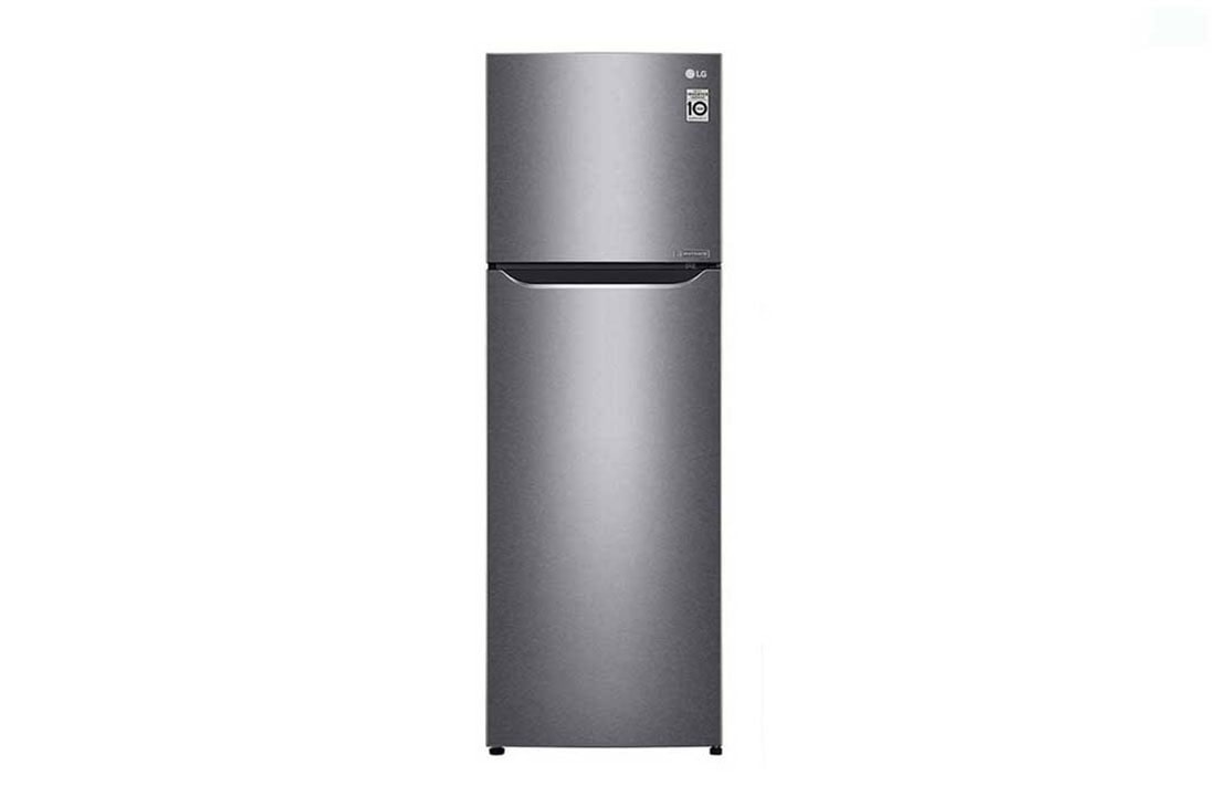 LG Réfrigérateur à congélateur en haut 272(L) nets | Refroidissement homogène dans toutes les zones | éclairage LED, GN-B272SQCB