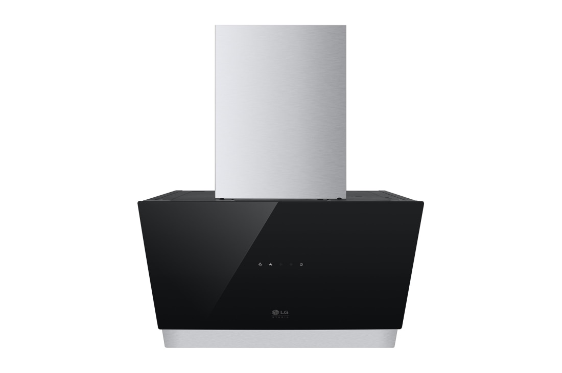 LG Декоративна витяжка LG Studio, 60 см, максимальна потужн?сть 640 м3/г, очисний ф?льтр, LED п?дсв?тка, Зображення по центру, HCEZM2427B2