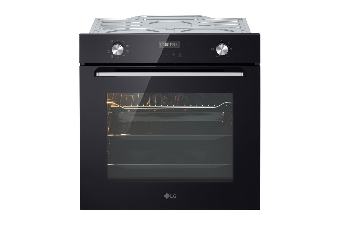 LG Вбудована духова шафа, 72 л., великий об'?м, р?вном?рне приготування,  багато режим?в приготування, Зображення спереду з ув?мкненою п?дсв?ткою, WSEZ7213B