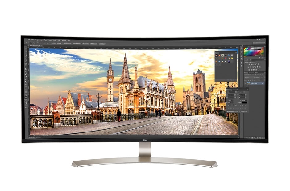 LG 38'' Вигнутий UltraWide? IPS мон?тор з розд?льною здатн?стю WQHD (3840 x 1600), 38UC99-W