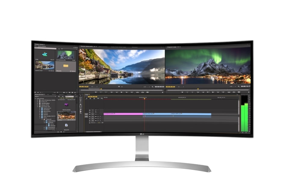LG 34'' Вигнутий UltraWide? IPS мон?тор з розд?льною здатн?стю WQHD (3840 x 1600), 34UC99-W