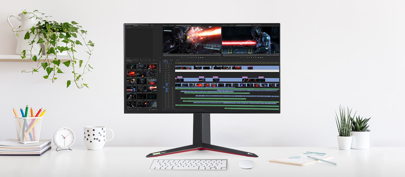Мон?тор п?дтриму? 4K UHD, що охоплю? 98% кол?рно? гами DCI-P3 ? 10-б?тний кол?р.