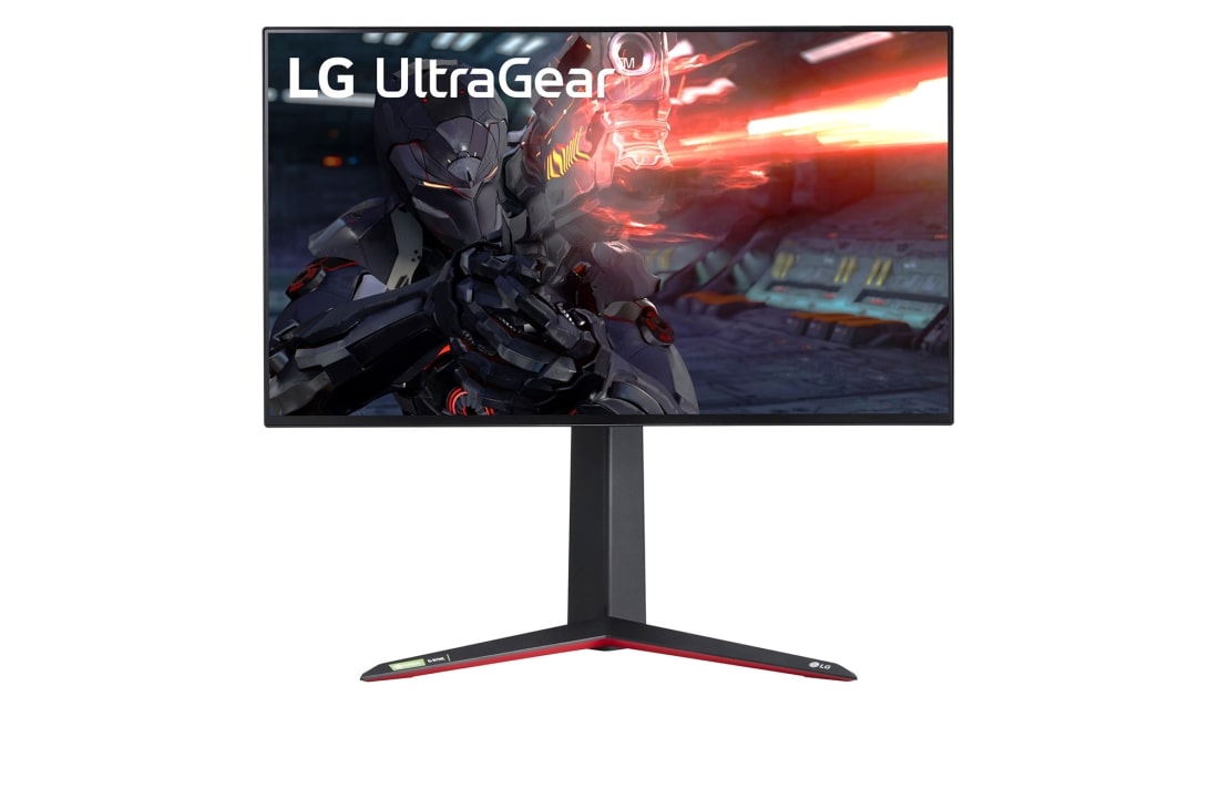 LG 27 ''LG UltraGear ? 4K UHD Nano IPS 1мс (GtG) ?гровий мон?тор з технолог??ю VESA DSC та сум?сний з NVIDIA? G-SYNC?, front view, 27GN950-B
