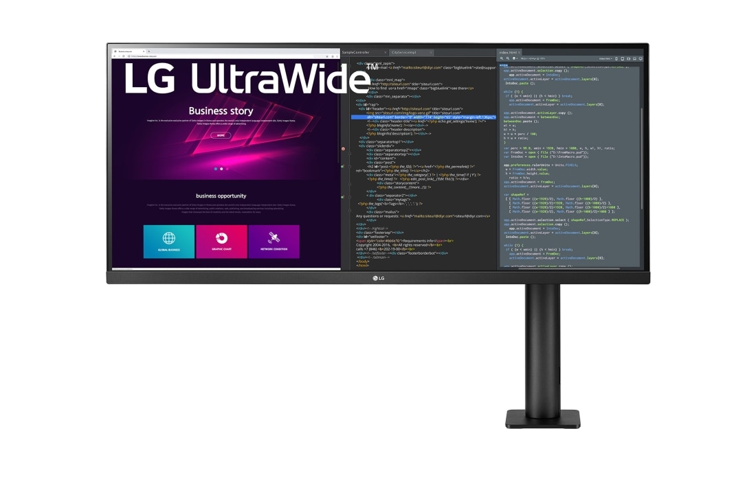 LG 34'' UltraWide? QHD IPS HDR Мон?тор Ergo, MNT-34WN780-Gallery-01, 34WN780-B