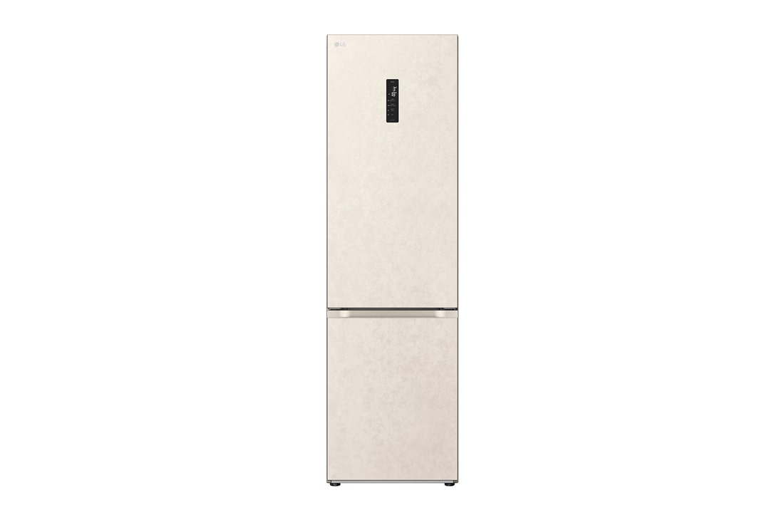 LG 387 л | Холодильник з нижньою морозильною камерою | DoorCooling+ | ?нверторний компресор | Total No Frost, front view, GC-B509FEMW
