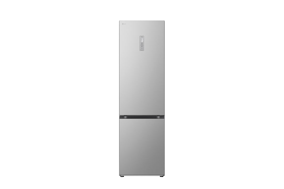 LG 384 л | Холодильник з нижньою морозильною камерою | DoorCooling+| Fresh Balancer | Fresh Converter |ThinQ, Вид спереду (двер? зачинен?) , GW-B509FNUW
