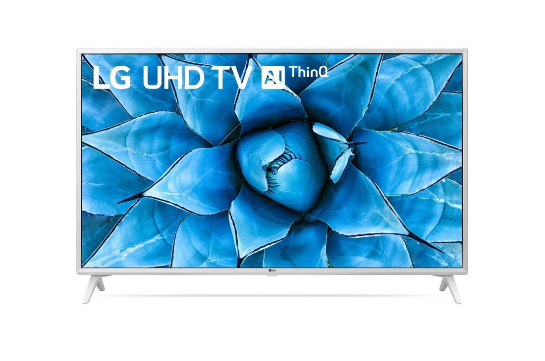 LG Телев?зор Ultra HD 49UN73906LE з? штучним ?нтелектом ThinQ , Вид спереду з показаним зображенням, 49UN73906LE