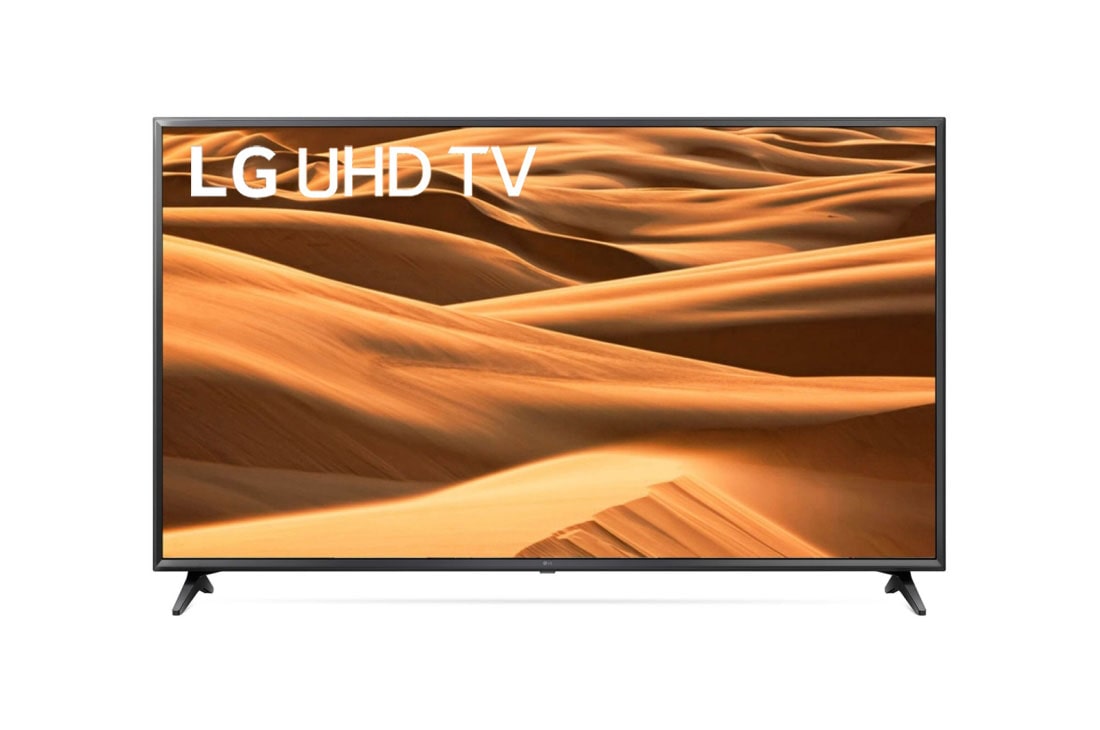 LG 65'' Ultra HD телев?зор з технолог??ю 4K Активний HDR, Вид спереду з показаним зображенням, 65UM7050PLA
