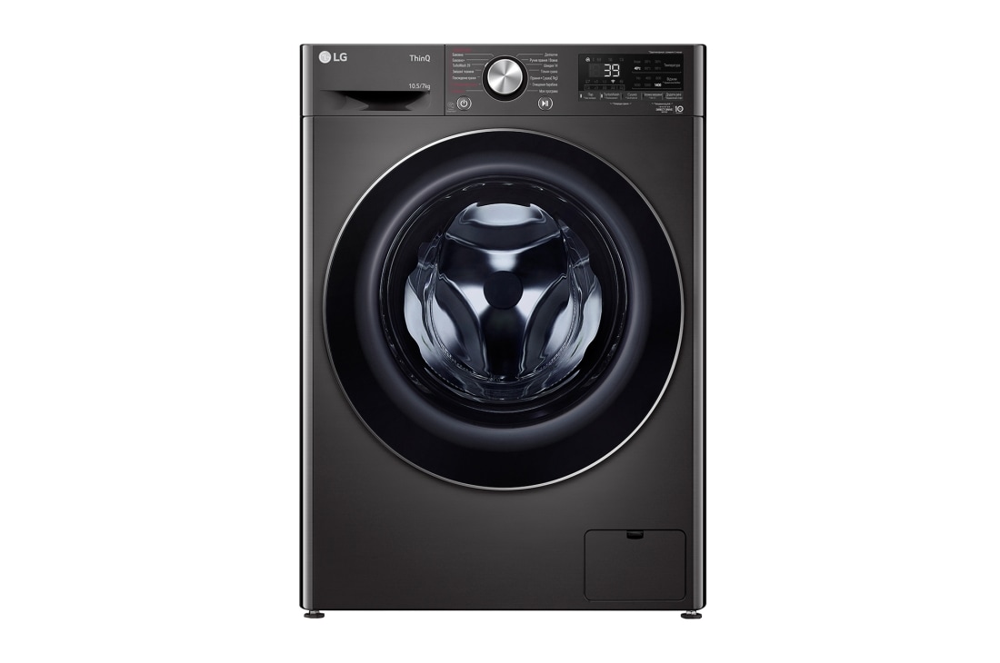 LG Стандартна прально-сушильна машина | AI DD? | EcoHybrid? | 10,5/7 кг, front view, F4V9RC9P