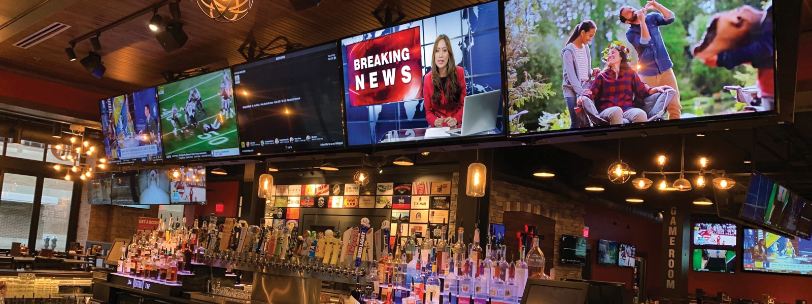District Tap Sports Bar Simplifies 4K Video Distribution