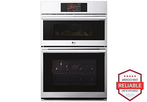 LG STUDIO 1.7/4.7 cu. ft. Combination Double Wall Oven with Air Fry front view