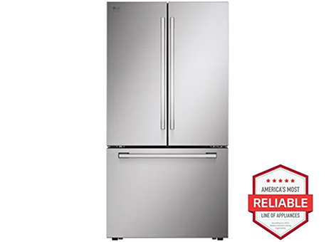 LG STUDIO 27 cu. ft. Smart Counter-Depth MAX? French Door Refrigerator front view