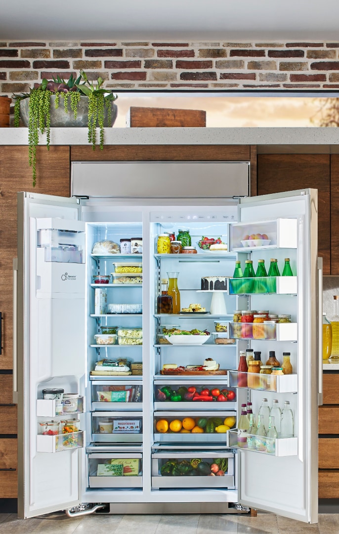 Counter-Depth Max refrigerator showcasing its sleek design and large capacity.