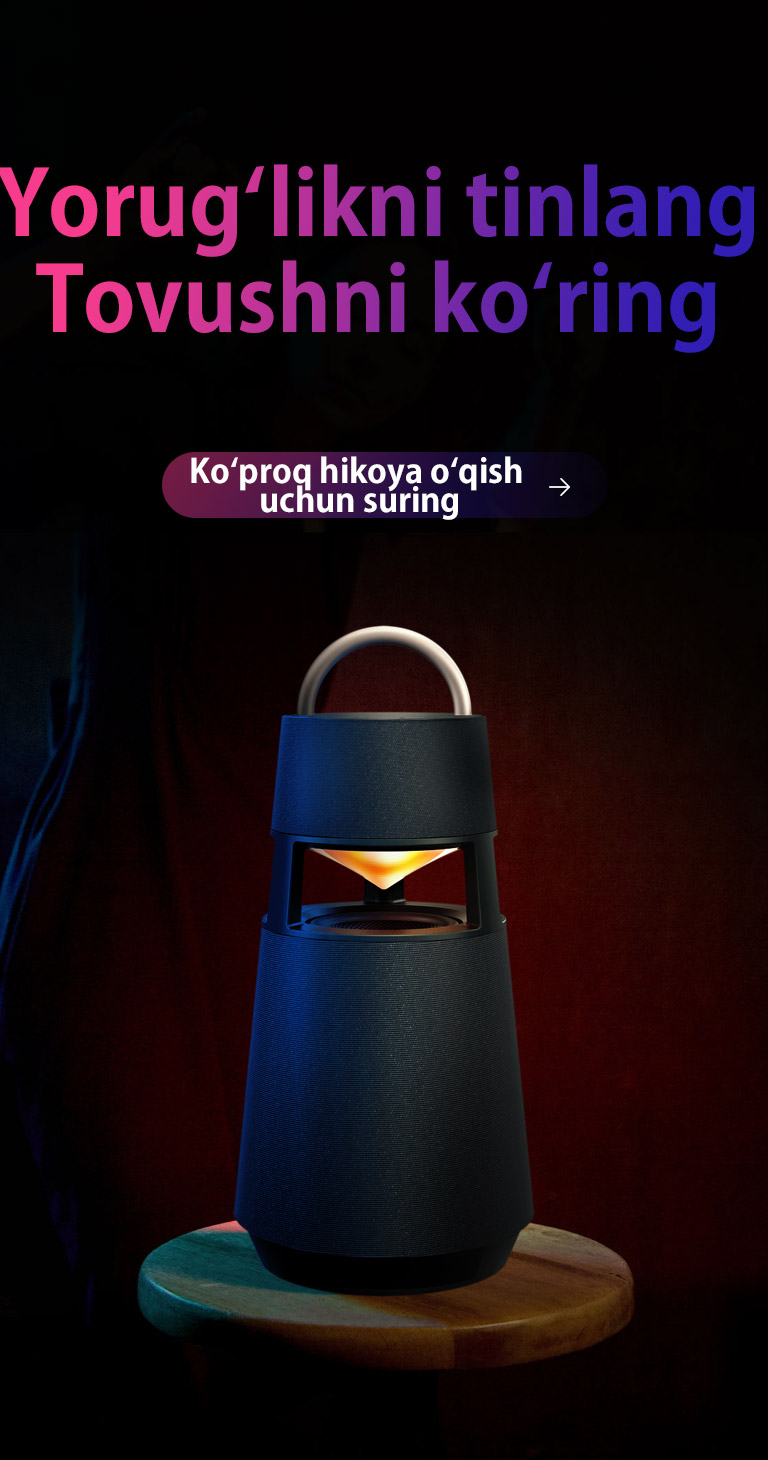 XBOOM 360 XO3 qizil chirog?i yoniq.