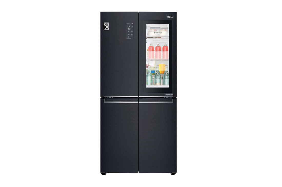 LG Hajm 458 l |  LG InstaView Door-in-Door sovutgich | DoorCooling+? | HygieneFresh+? | LG sovutgich ThinQ | Linear Inverter Compressor, GC-Q22FTBKL