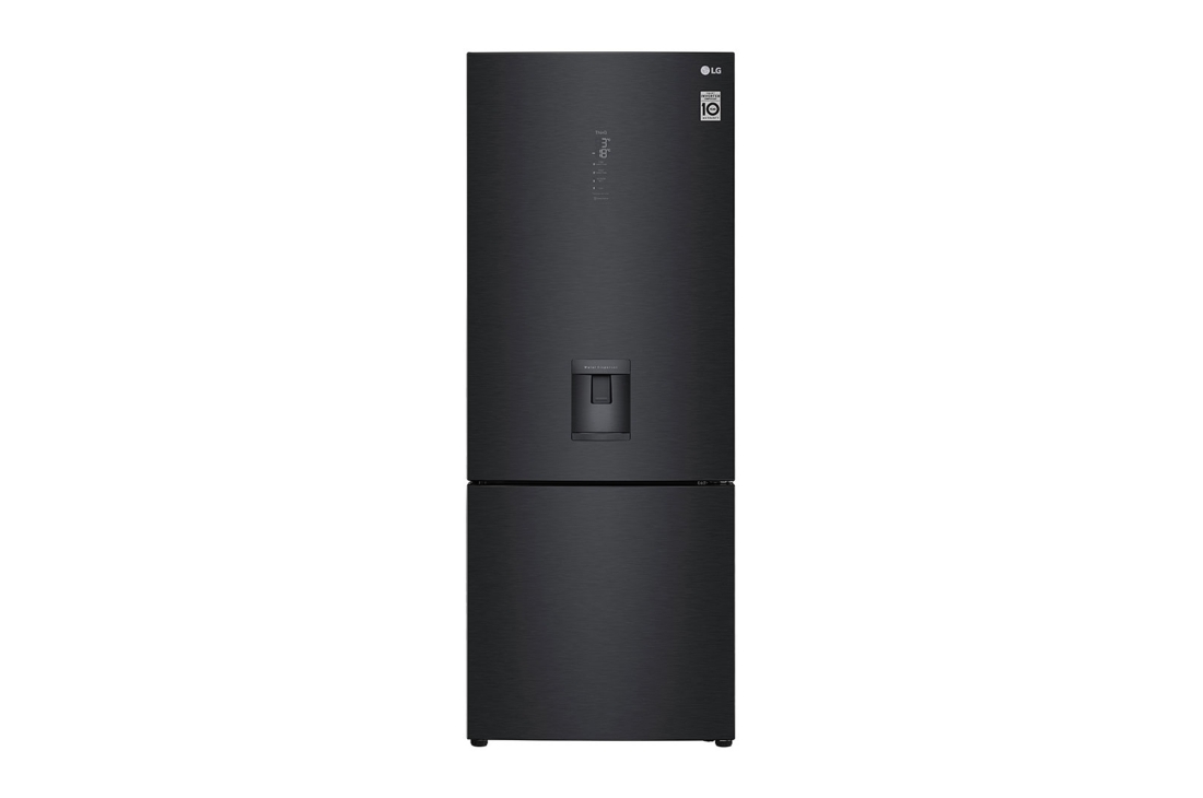 LG Hajm 446 l |  Pastki muzlatgich kamerali LG sovutgich | Qora | Suv dispenseri | Smart Inverter Compressor, GC-F569PBAM, GC-F569PBAM