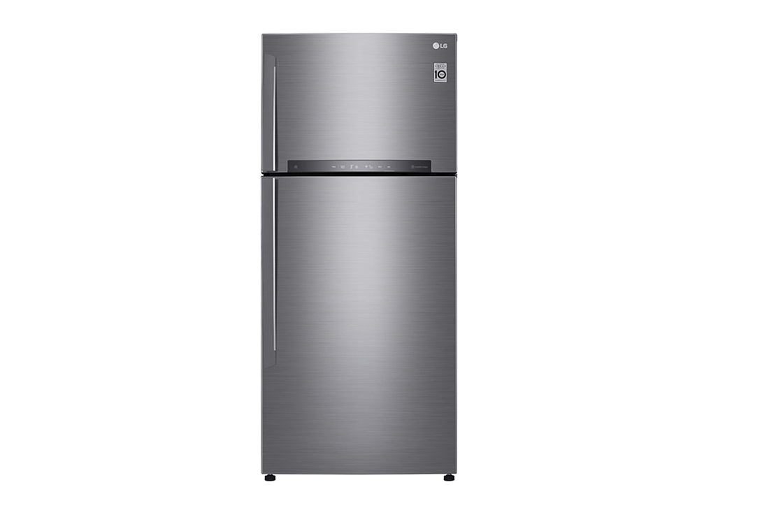 LG Hajm 506 l |  Yuqori muzlatgich kamerali LG sovutgich | Kulrang | DoorCooling?? | Linear Inverter Compressor, GN-H702HMHU, GN-H702HMHU