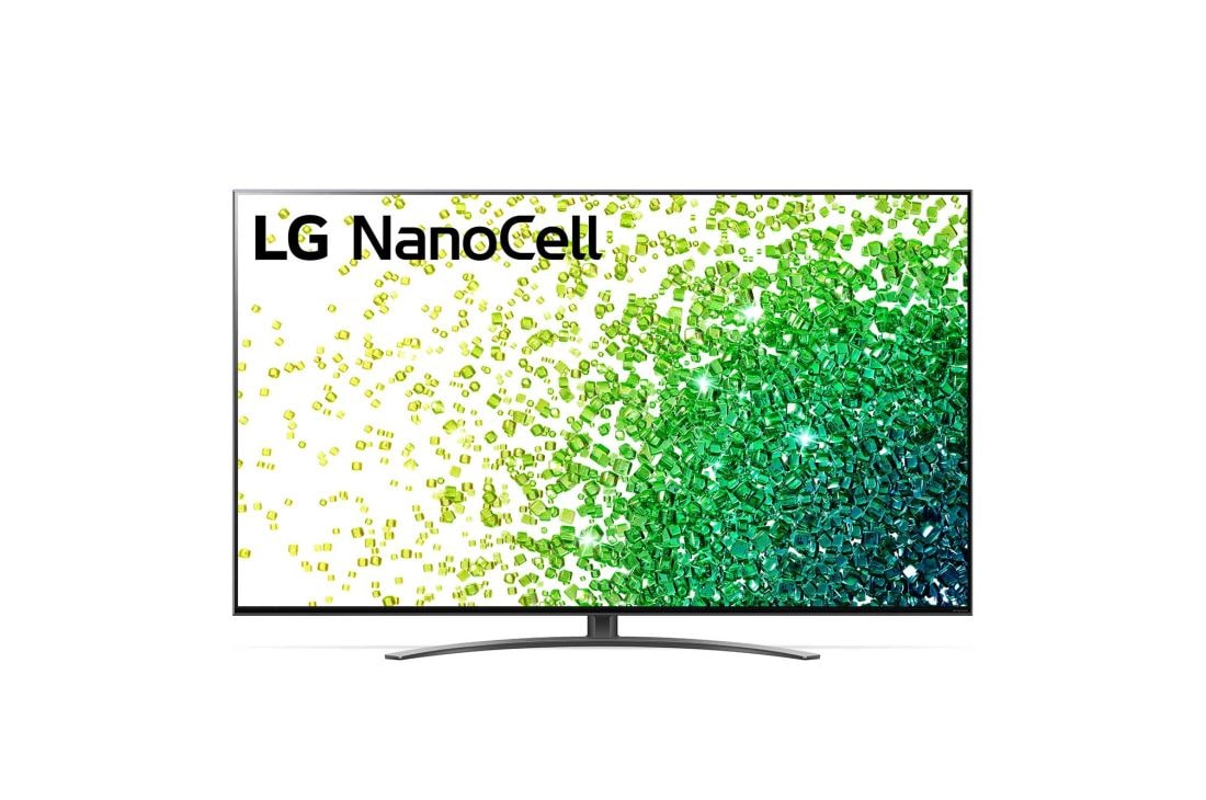 LG Nano 55'' 86 | 4K | HDR | a7 Gen4 AI processor | Dolby Atmos | Dolby Vision, LG NanoCell televizorining old tomondan ko?rinishi, 55NANO866PA