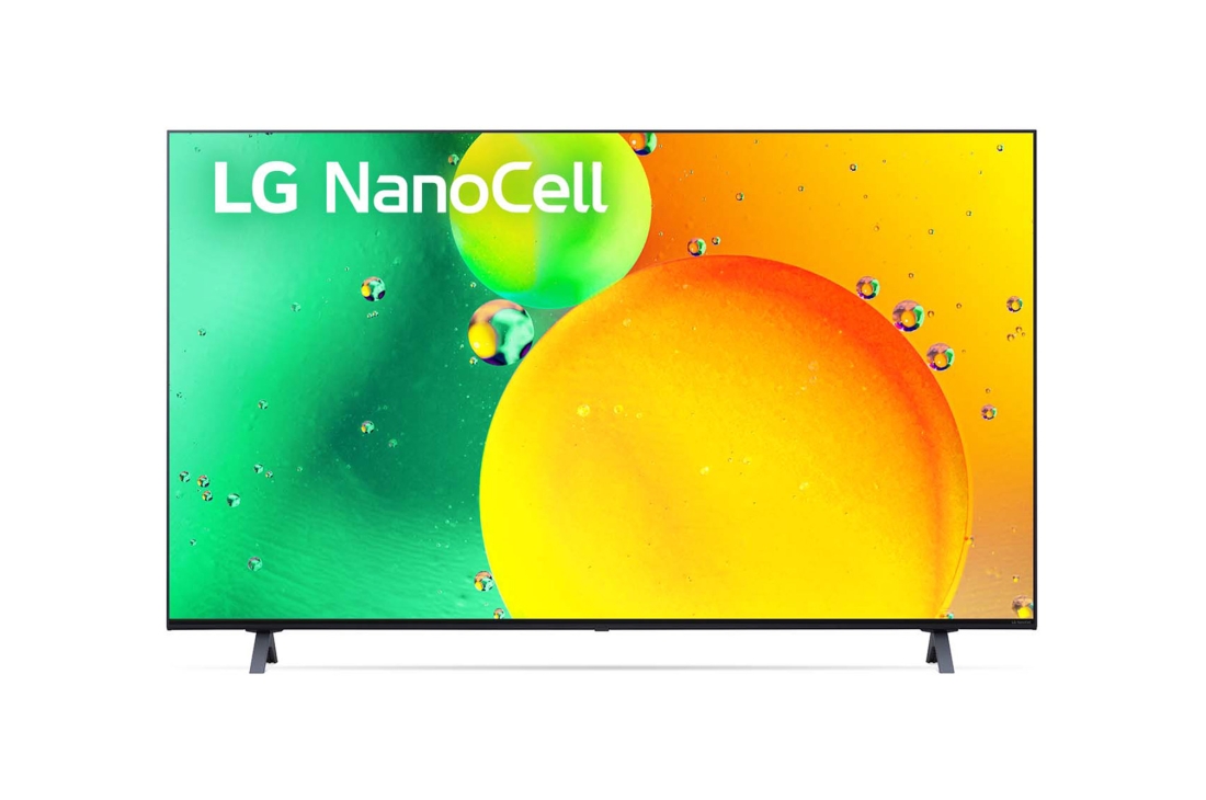 LG Nano 65'' 75 | 4K | ThinQ AI | WebOS | a5 Gen5, LG NanoCell TV ning old tomondan ko?rinishi, 65NANO756QA
