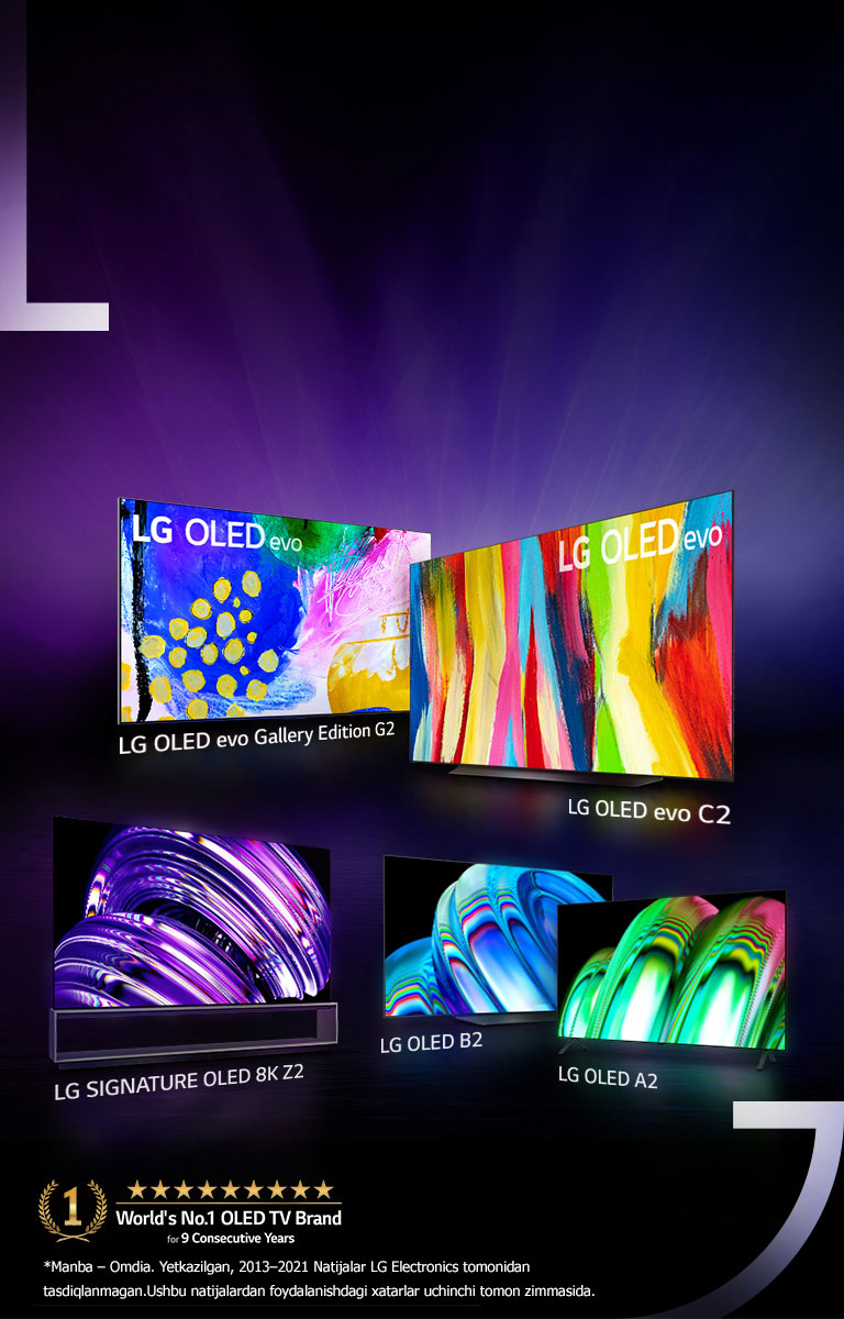 Eng ajoyib<br>LG OLED seriyasi