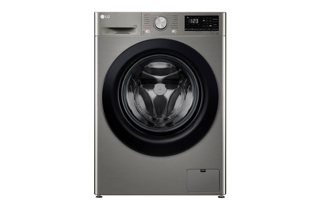 LG 11 kg, kir yuvish mashinasi, Steam?, Elegant dizayn, tomondan  ko?rinishi , F4V3ES6S