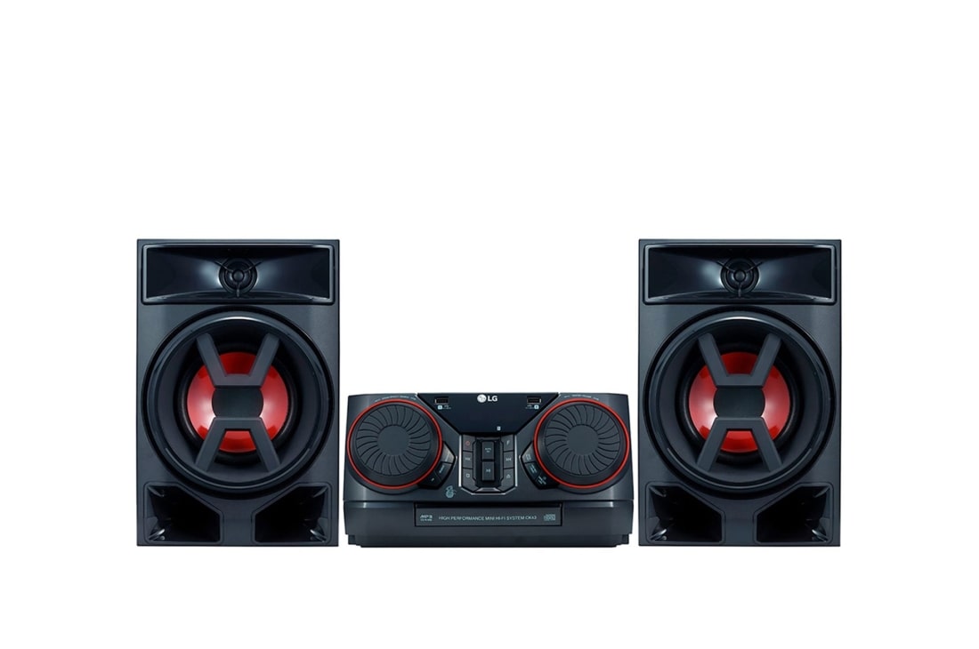 LG XBOOM CK43, 300 Вт, Функция Караоке, Подсветка, Синхронизация звука с ТВ, CK43, CK43