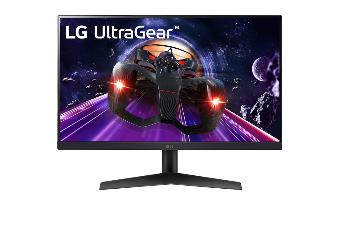 LG Игровой монитор 23.8” UltraGear? Full HD IPS 1ms (GtG), front view, 24GN60R-B