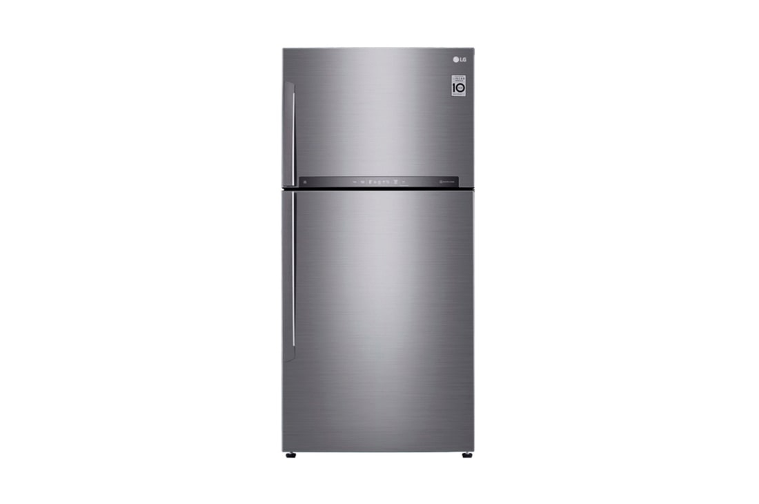 LG Объем 592 л | Холодильник LG с верхней морозильной камерой | Серый | DoorCooling?? | Linear Inverter Compressor, GR-H802HMHZ