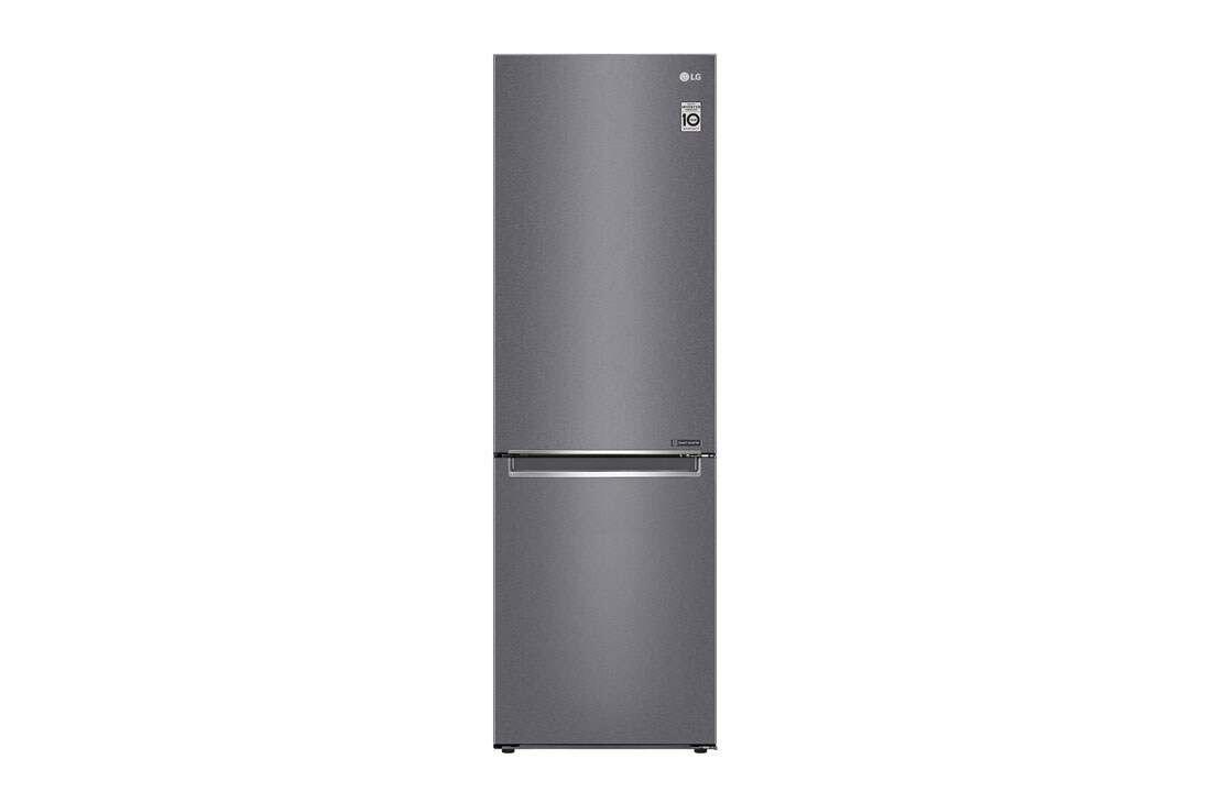 LG Объем 341 л | Холодильник LG с нижней морозильной камерой | Серый | DoorCooling+? | Smart Inverter Compressor, GC-B459SLCL, GC-B459SLCL