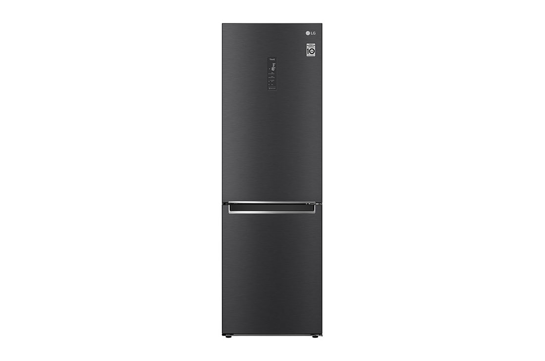 LG Объем 341 л | Холодильник LG с нижней морозильной камерой | Черный |  DoorCooling?? | Smart Inverter Compressor, GC-B459SLCL, GC-B459SBUM