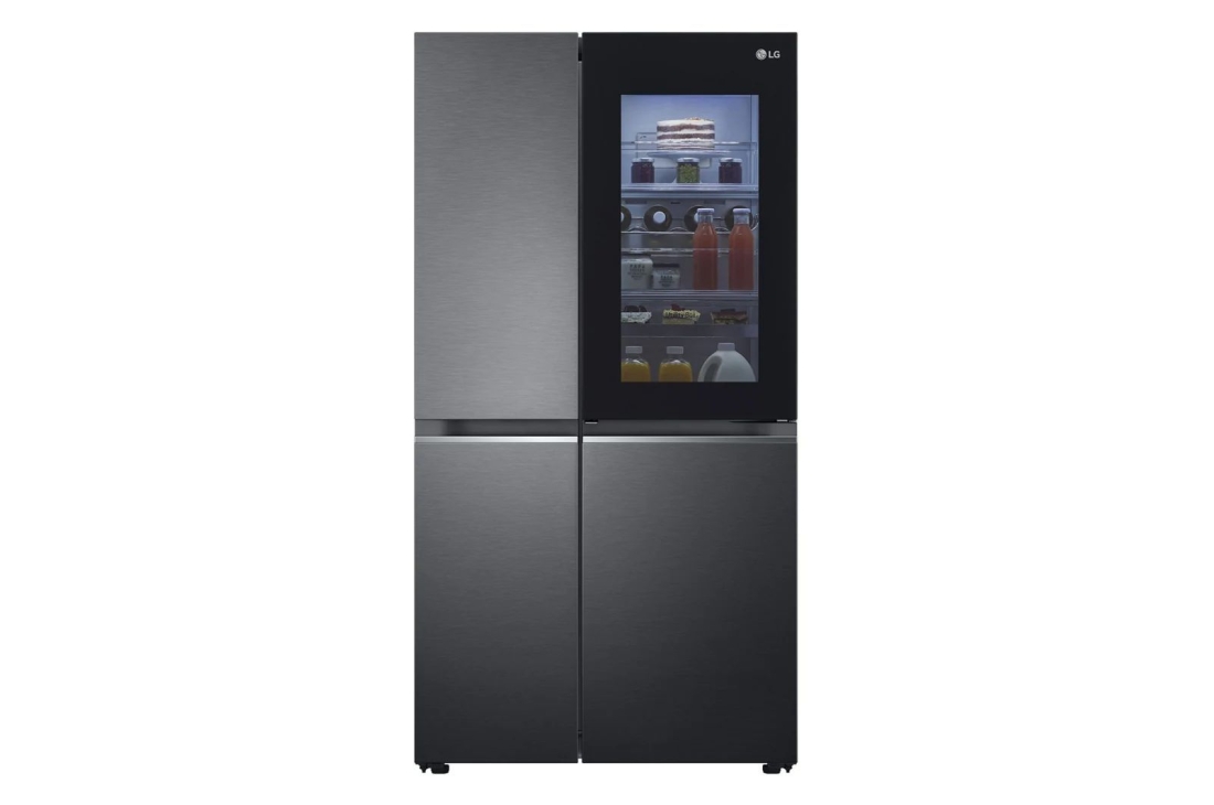 LG Объем 647 л | Холодильник LG  InstaView Door-in-Door | Темный графит | DoorCooling+? | LG ThinQ | Linear Inverter Compressor, GC-Q257CBFC