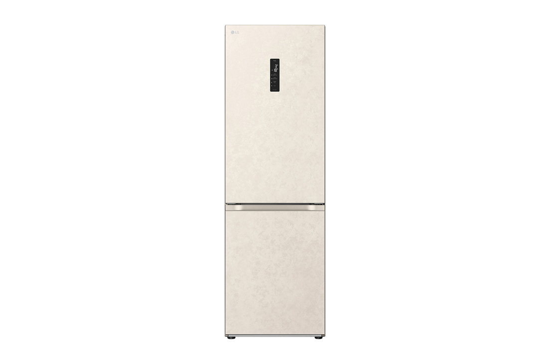 LG 344Л, Холодильник с нижней морозильной камерой, передний план, GC-B459FEPW