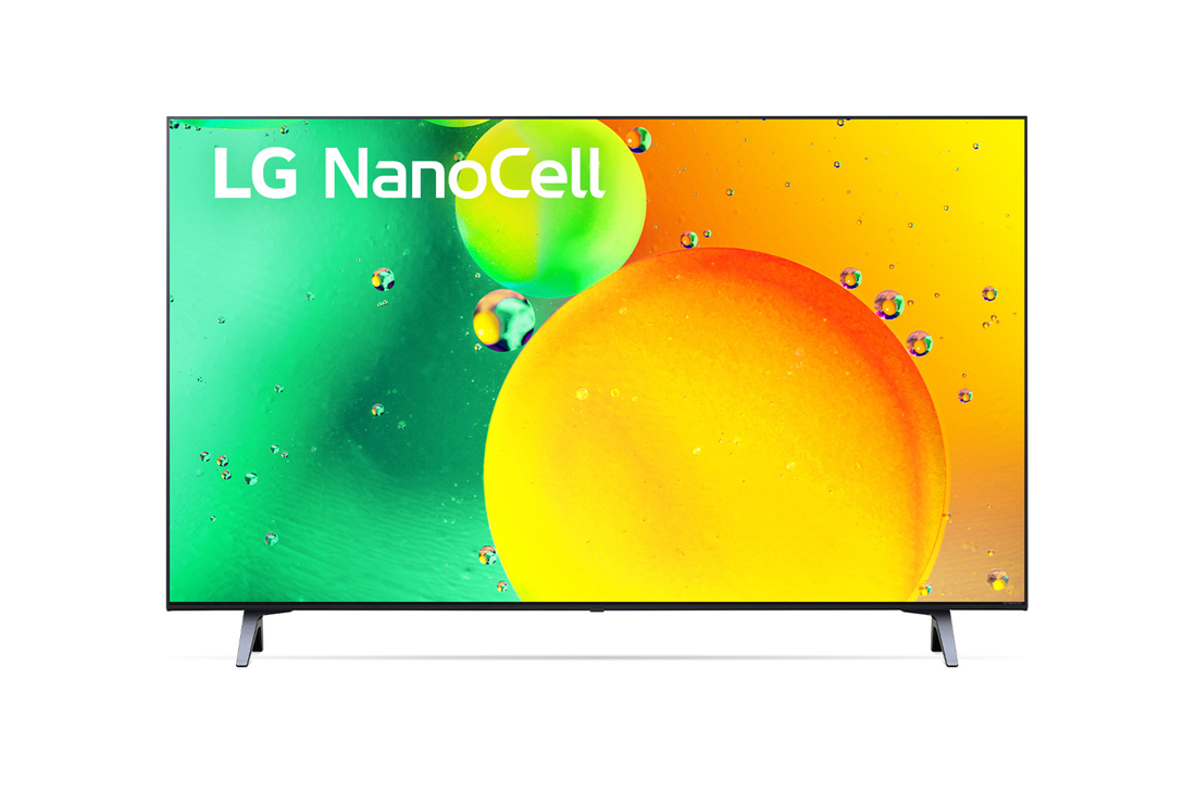 LG NanoCell, Вид телевизора LG NanoCell спереди, 43NANO756QA