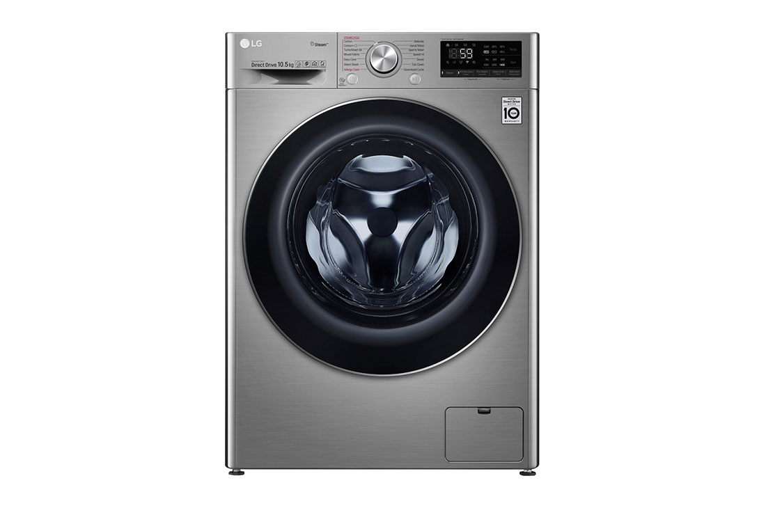 LG Стиральная машина с искусственным интеллектом LG AI DD, 8.5 кг, стирка с паром Steam, ThinQ, TurboWash360, F2V7GW9T