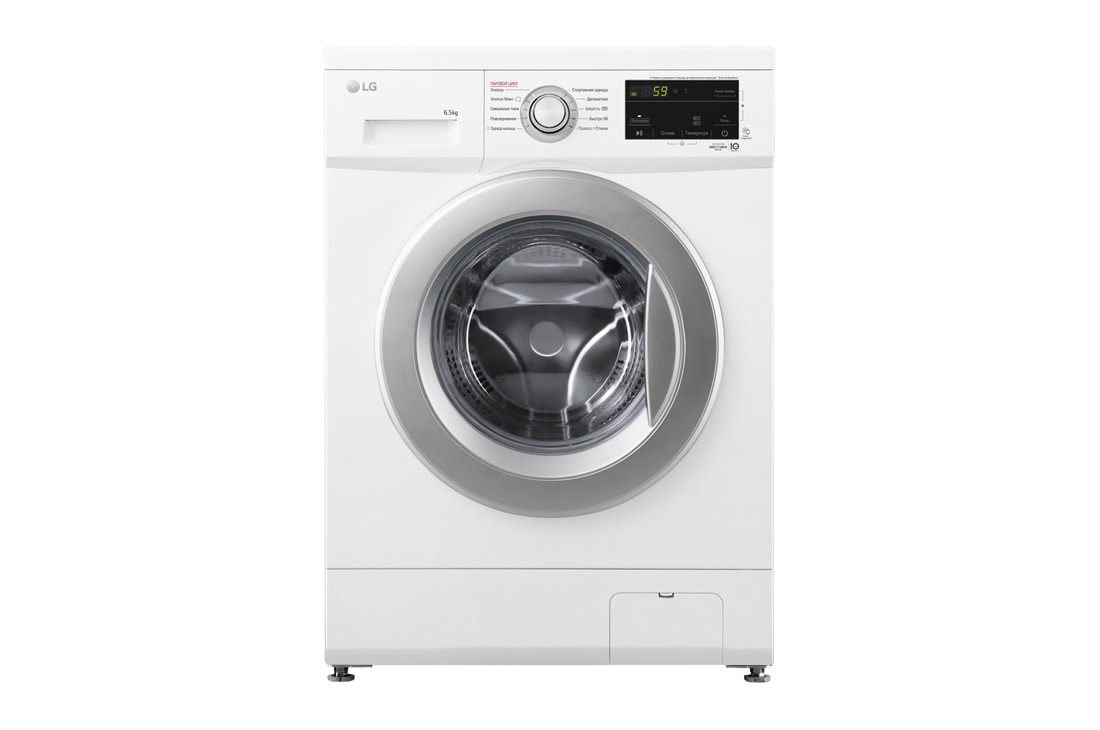 LG Стиральная машина LG с прямым приводом, 6.5 кг, 6 движений заботы, cтирка с паром Steam?, F2J3WS1W