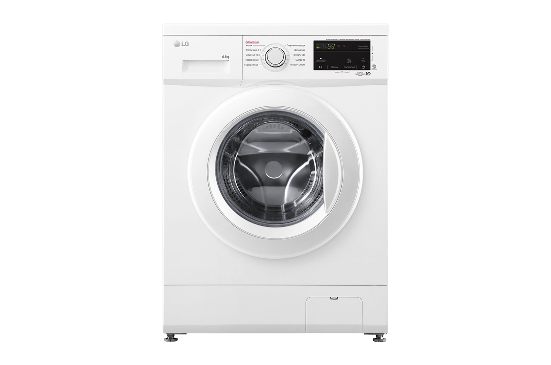 LG Стиральная машина LG с прямым приводом, 6.5 кг, 6 движений заботы, cтирка с паром Steam?, F2J3WS0W