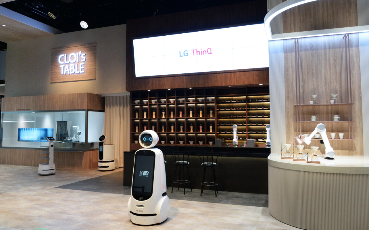 Стенд LG Cloi's Table на выставке CES 2020